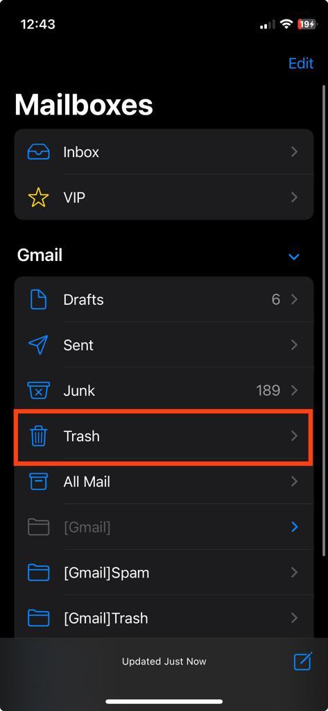 trash mail