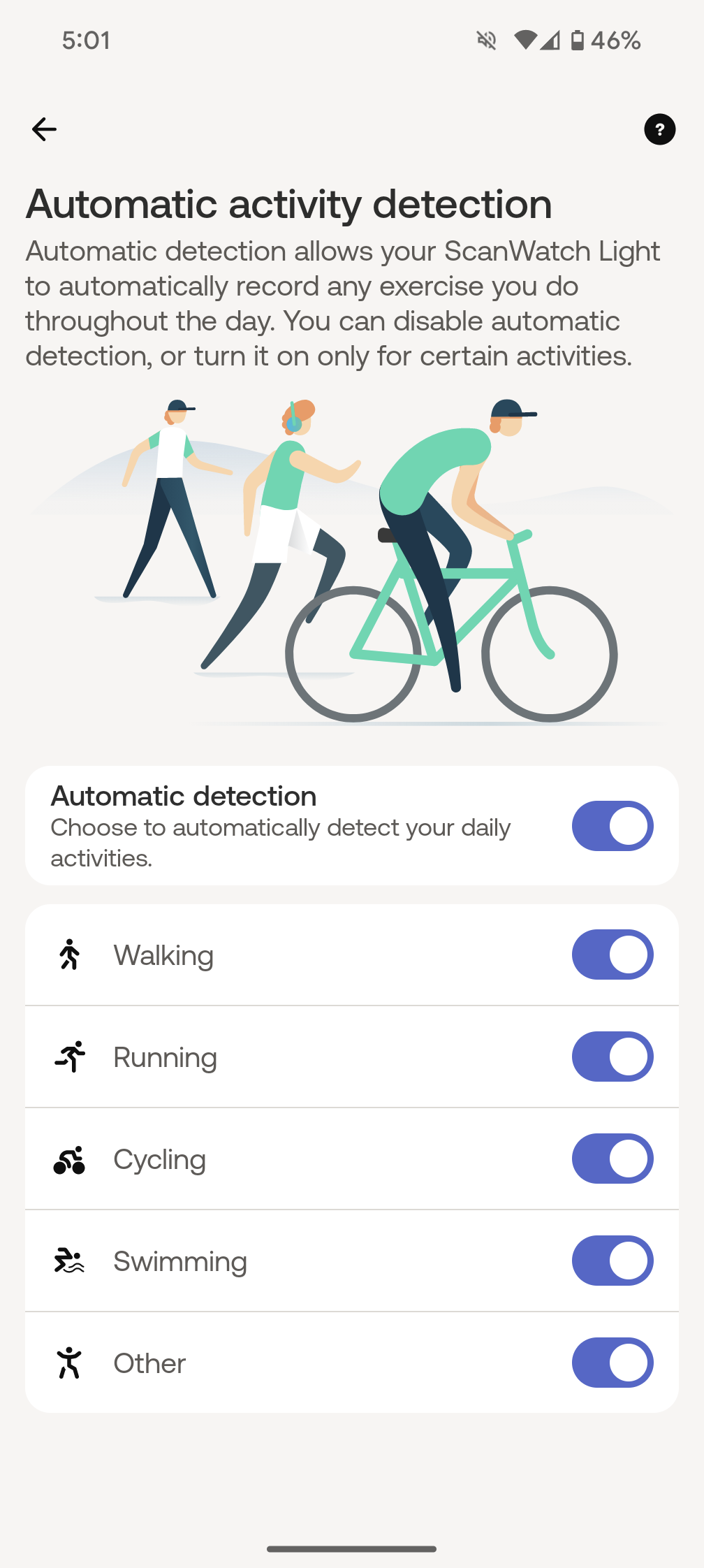withings app scanwatch light settings 4
