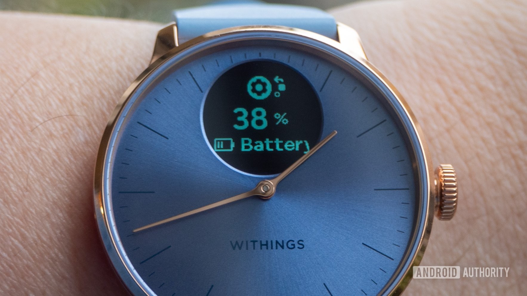 withings scanwatch light display battery