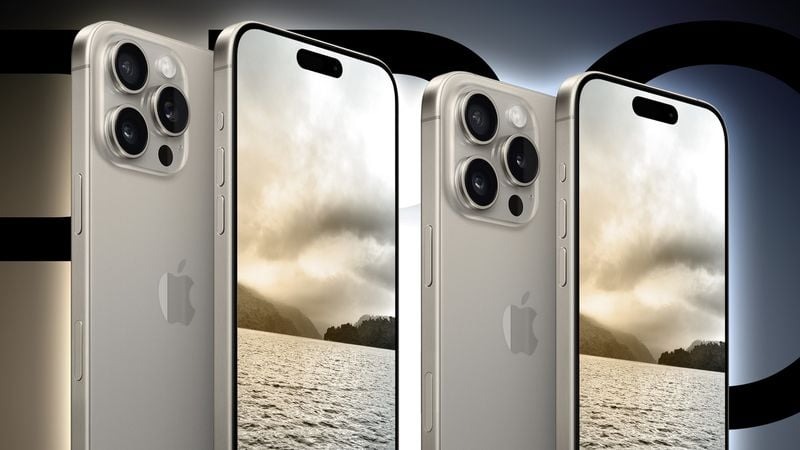 Maqueta 4 del iPhone 16 Pro y iPhone 16 Pro Max de Apple