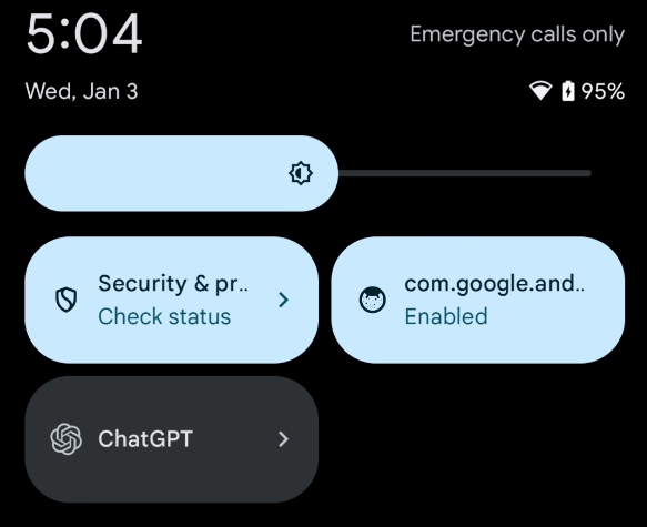 Mosaico de configuración rápida de ChatGPT