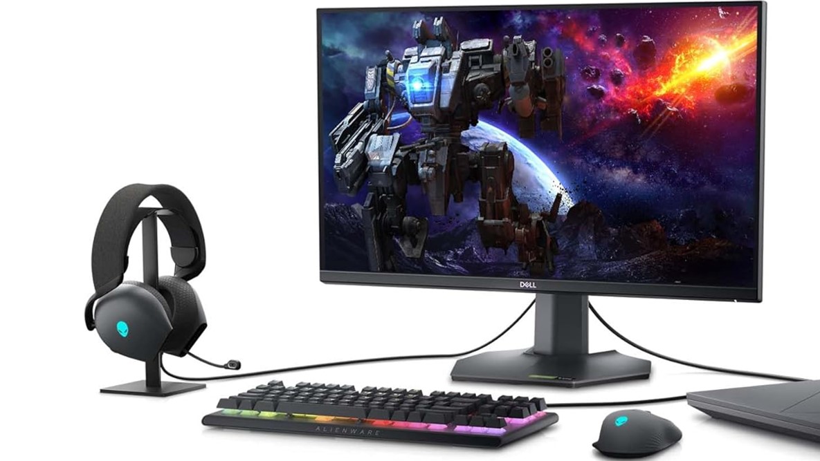 Imagen promocional del monitor para juegos Dell QHD de 27 pulgadas