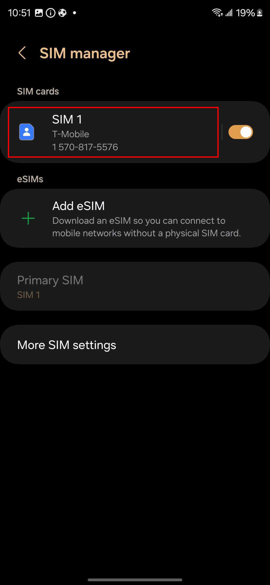 How to convert to eSIM on Samsung Galaxy S24 (3)