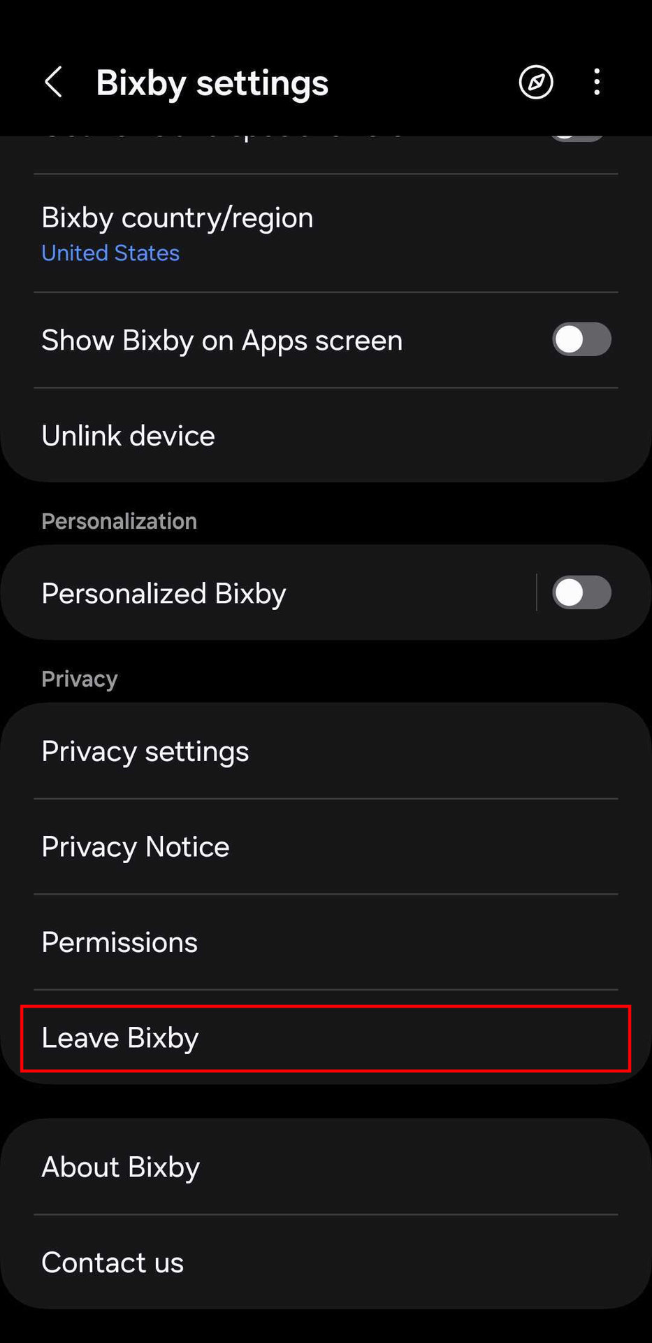 How to leave Bixby (3)