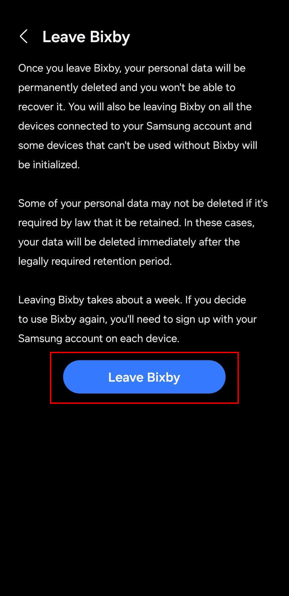 How to leave Bixby (4)