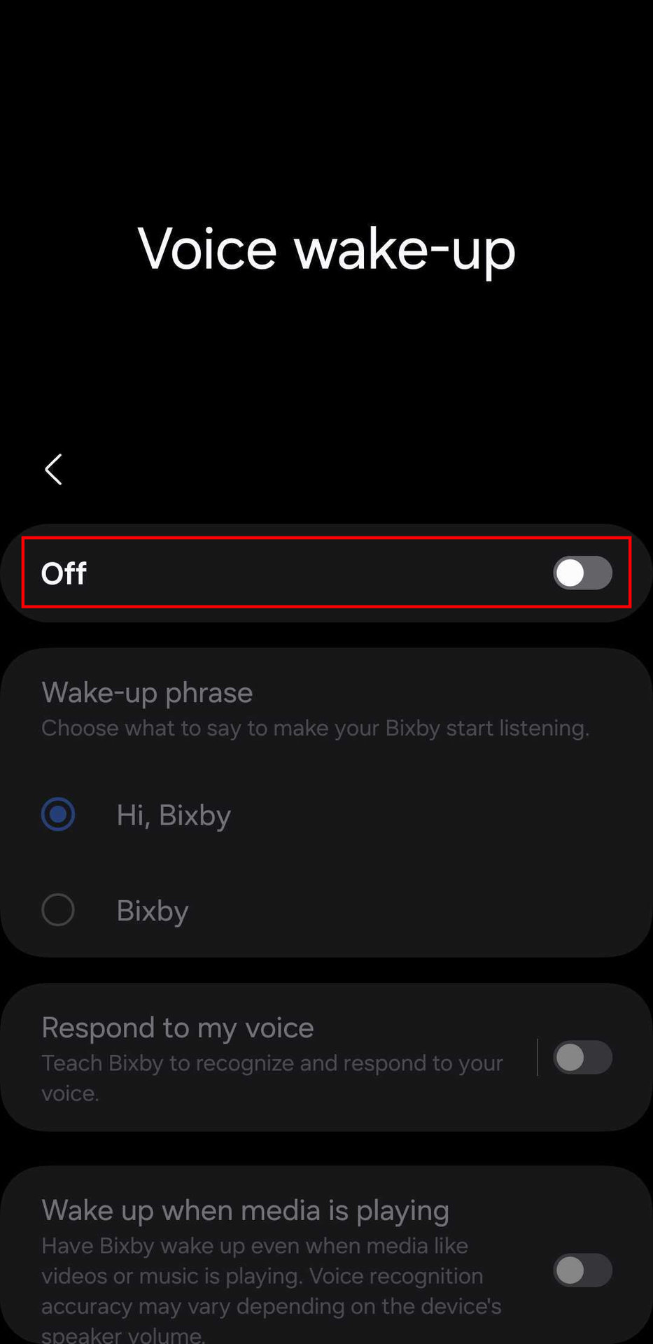 How to turn off Bixby Voice wake up (4)