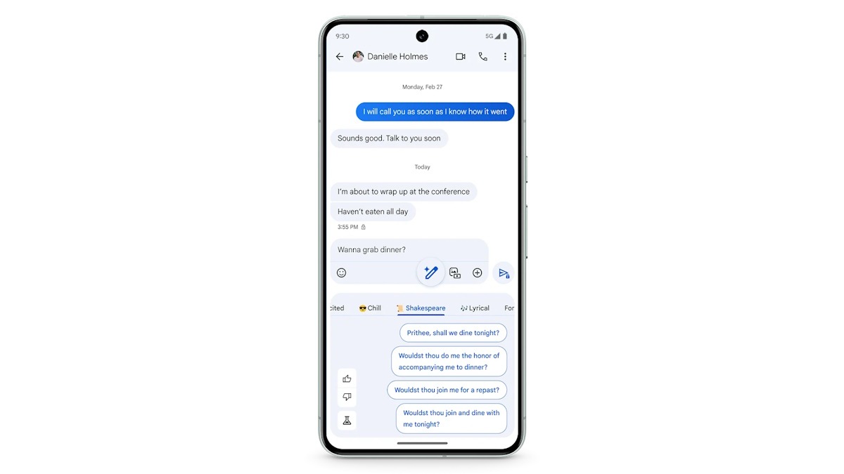 Magic Compose on Google Messages on Pixel 8 series