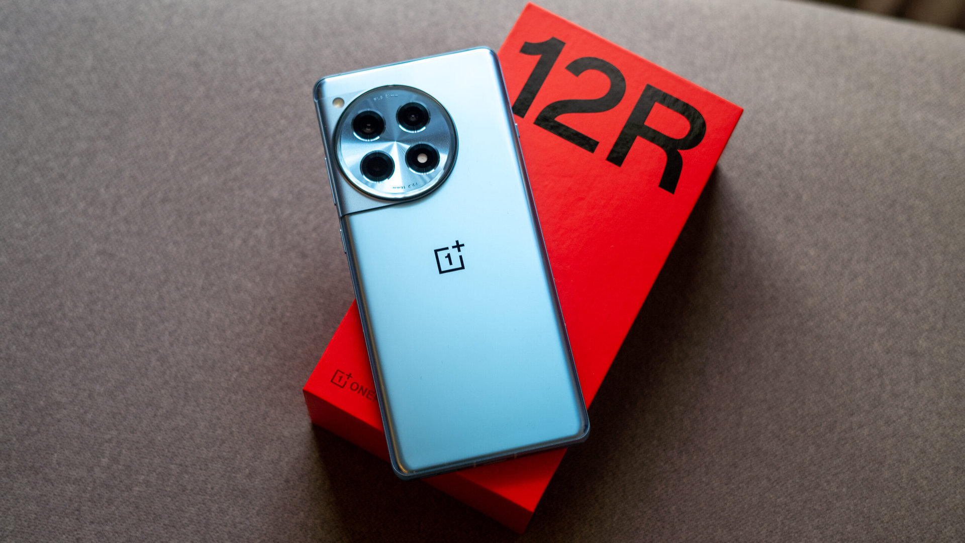 OnePlus 12R on a box