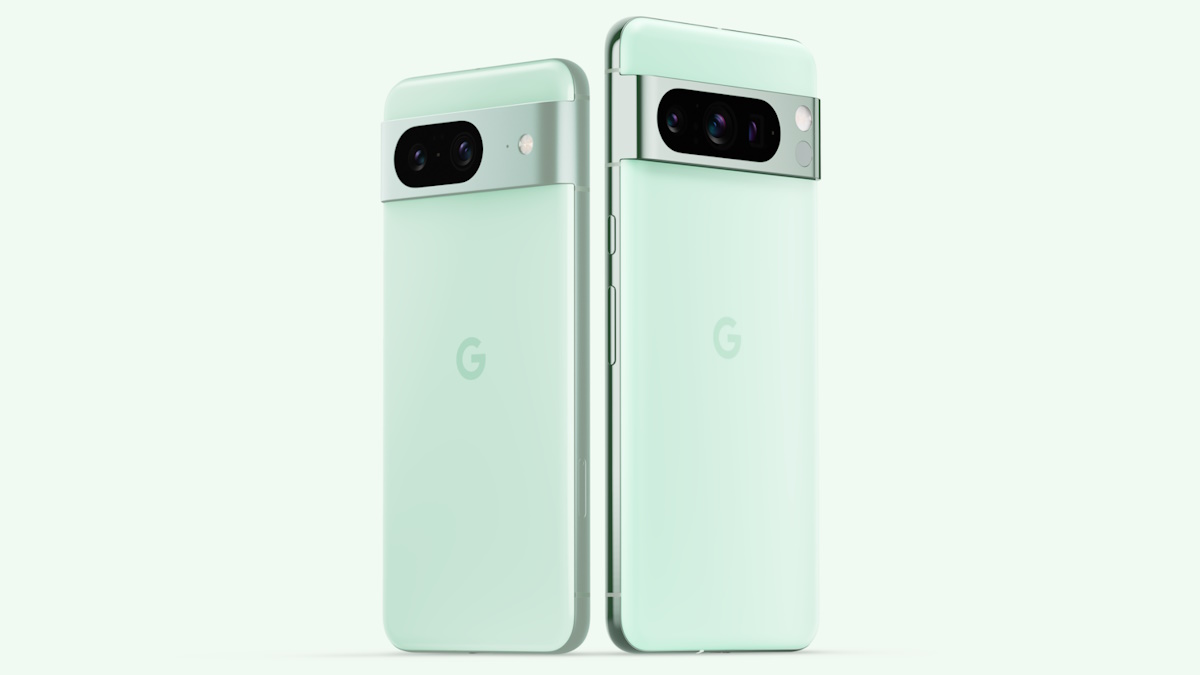 Pixel 8 and Pixel 8 Pro in Mint