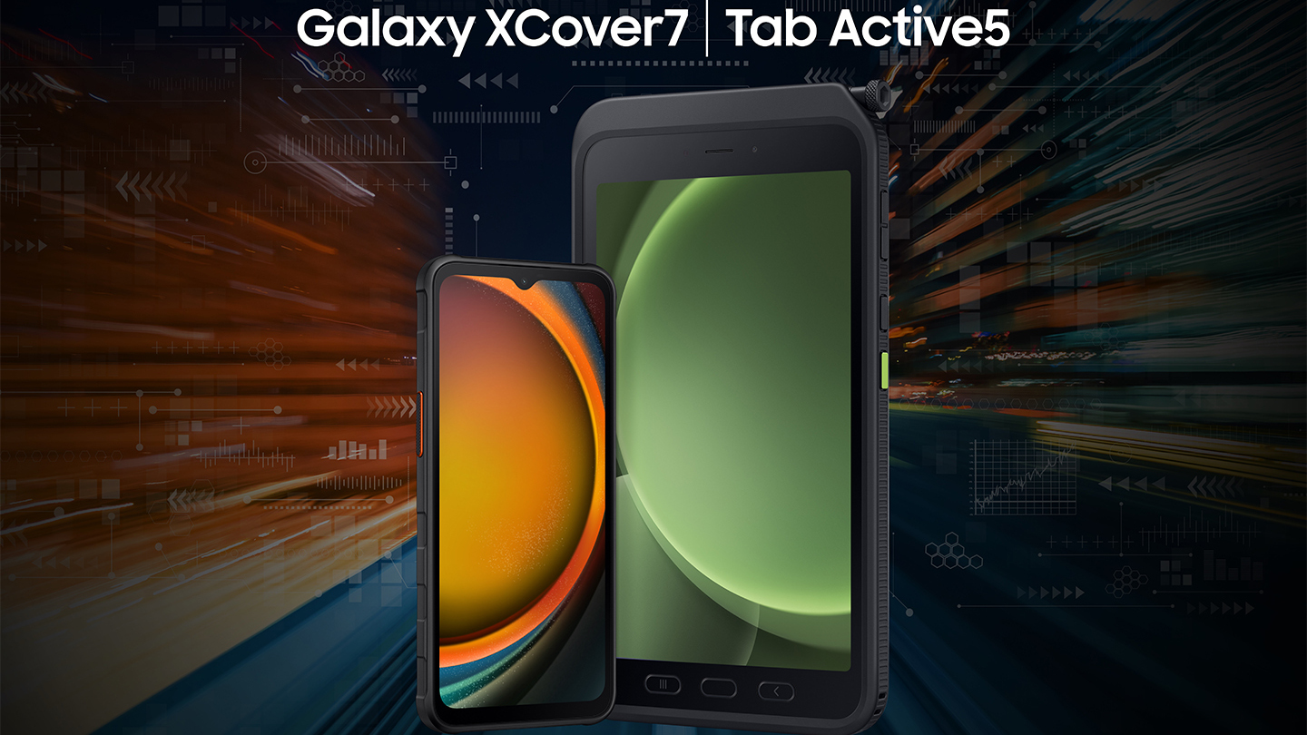 El Samsung Galaxy XCover 7 y el Galaxy Tab Active 5.