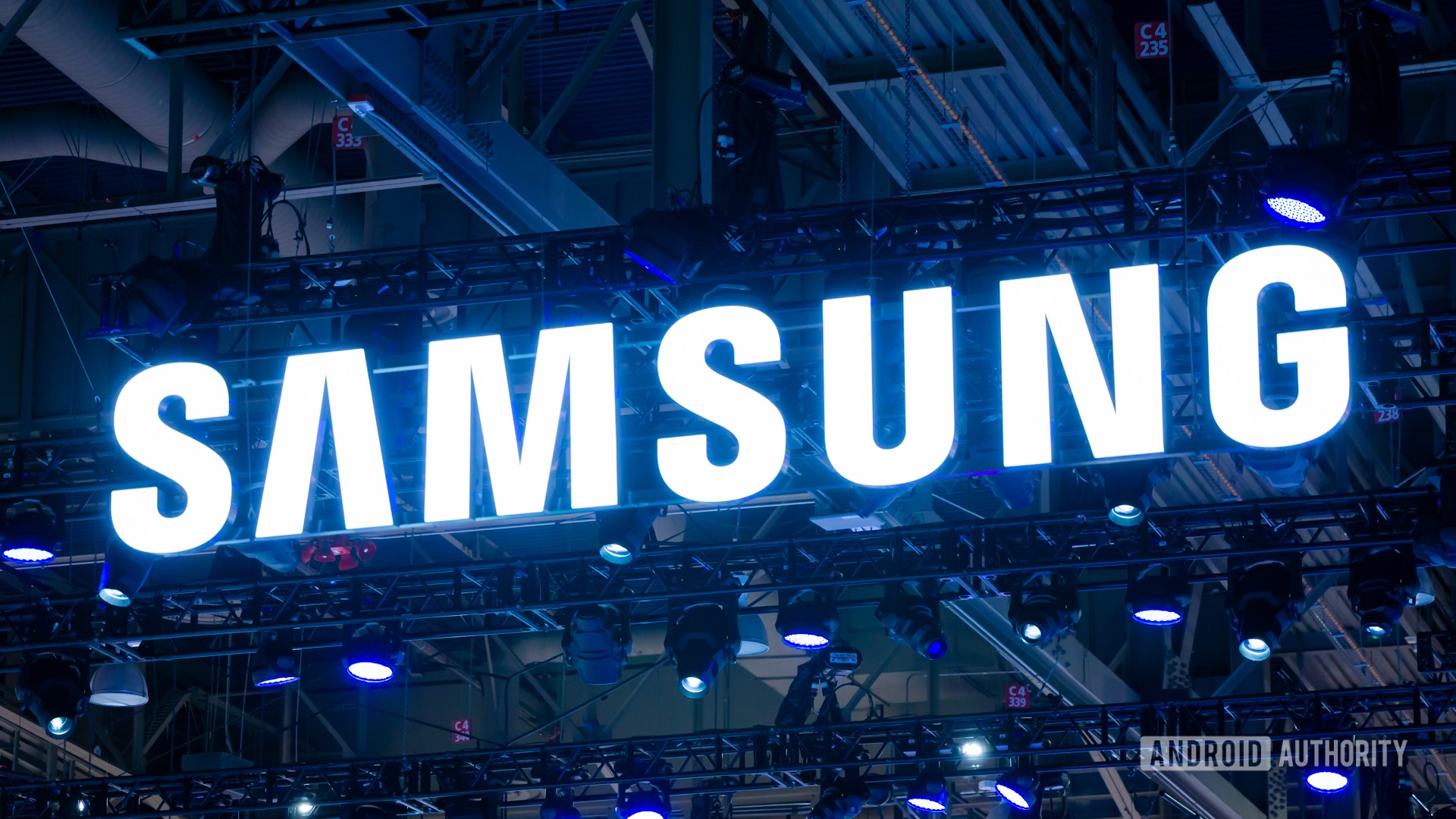 Samsung logo stock photo from CES 2024 (3)
