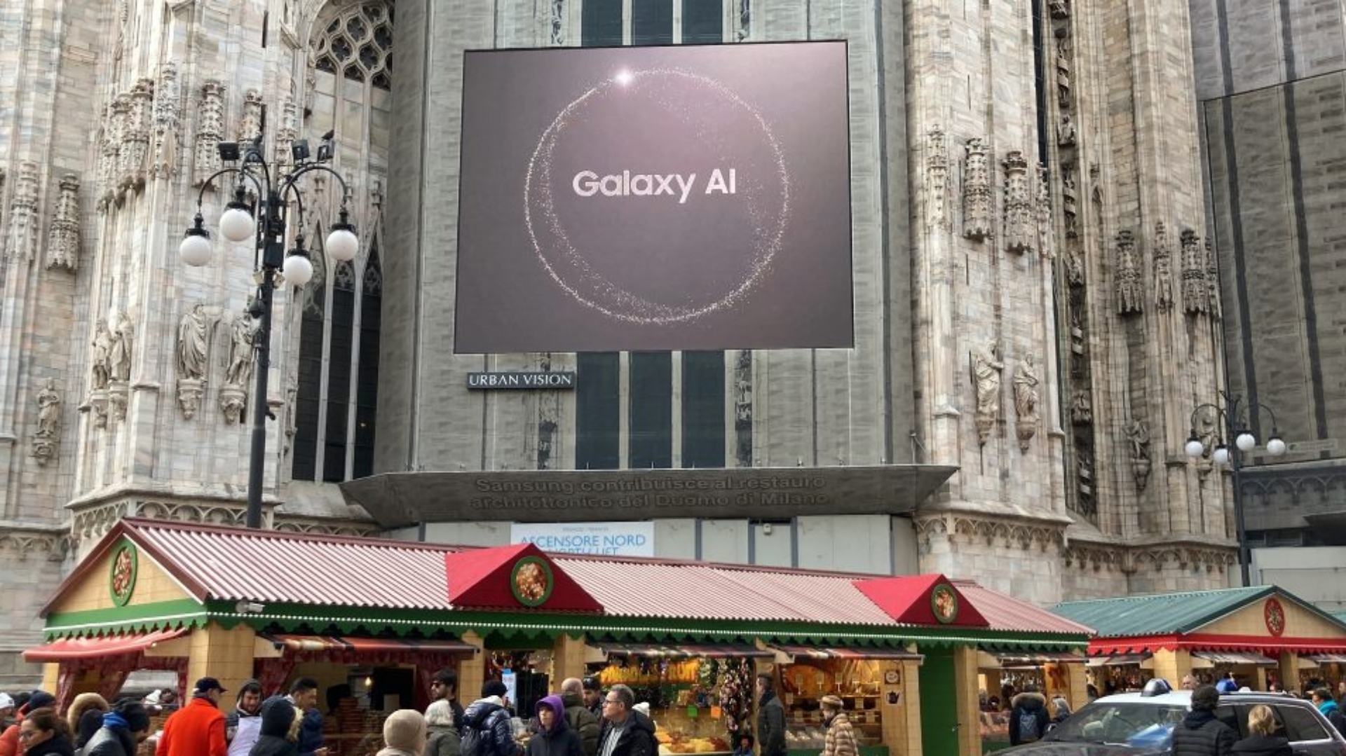 Unpacked 2024 Galaxy AI Samaung billboard