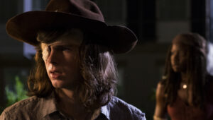 What episode does Carl die in The Walking Dead, and how?