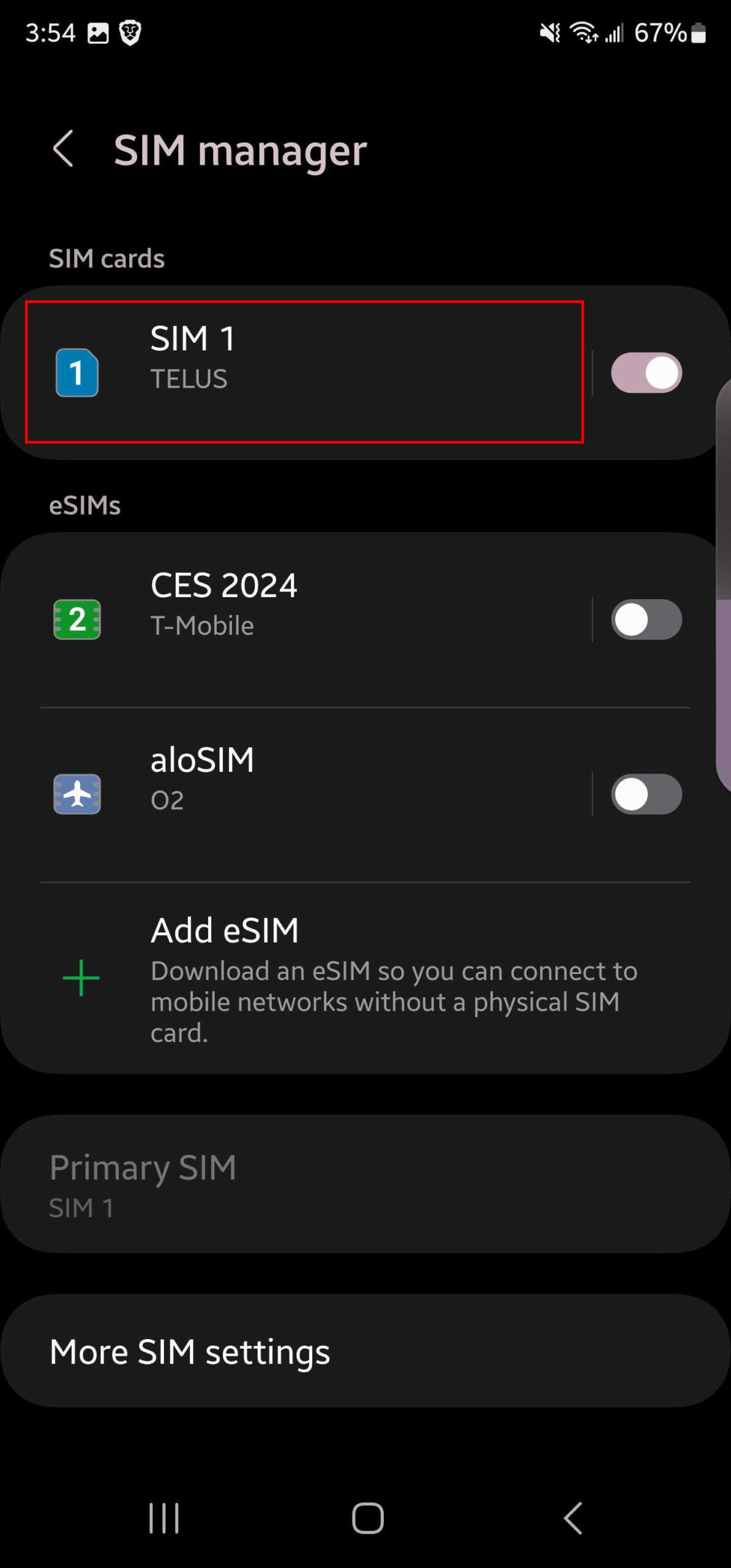 Convert SIM to eSIM on Samsung Galaxy S23 (3)