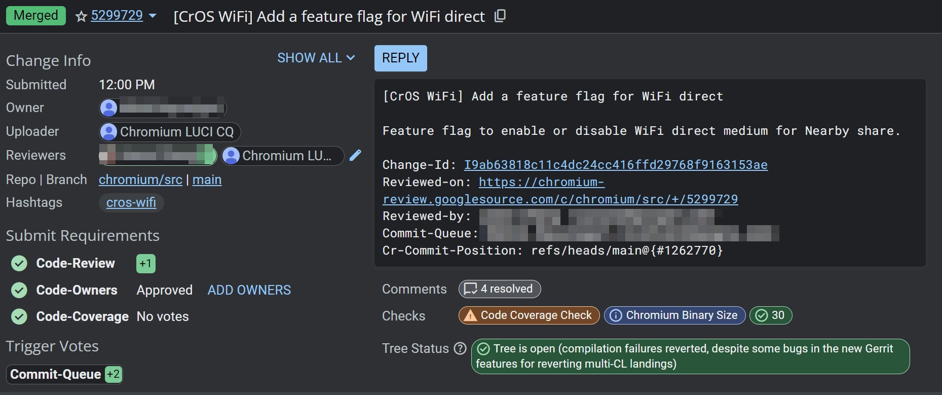 CrOS WiFi feature flag