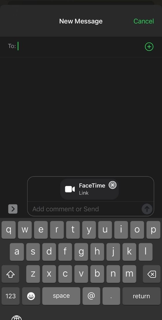 FaceTime video call link