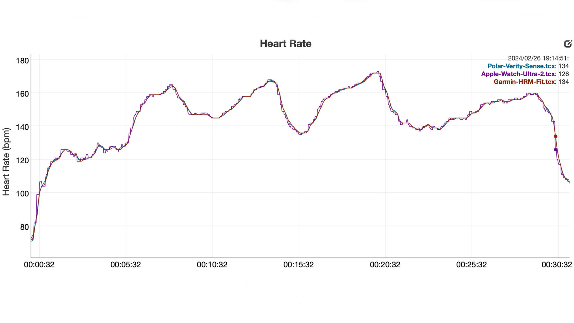 Garmin HRM Fit HR Data