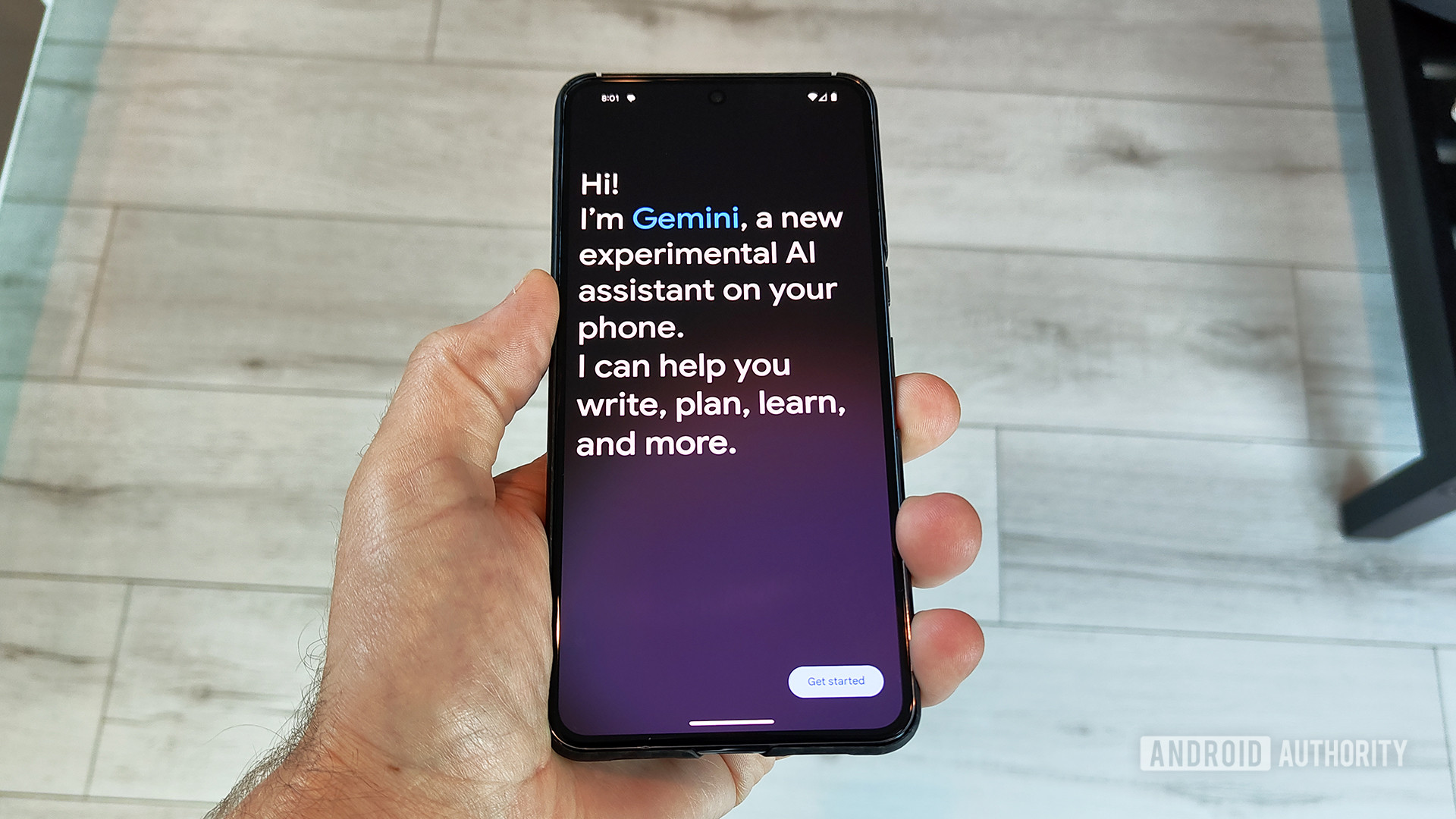 Gemini Android App Sign in Screen