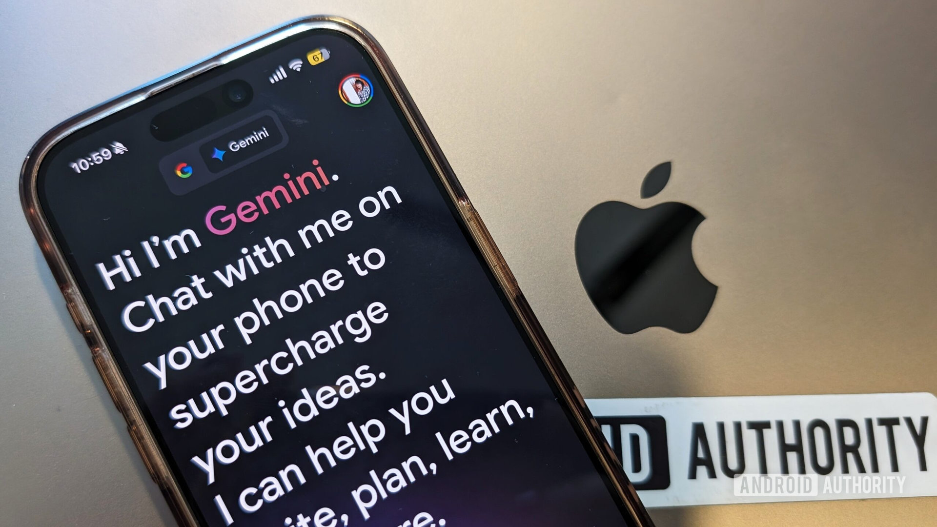Gemini on iPhone 15 Pro