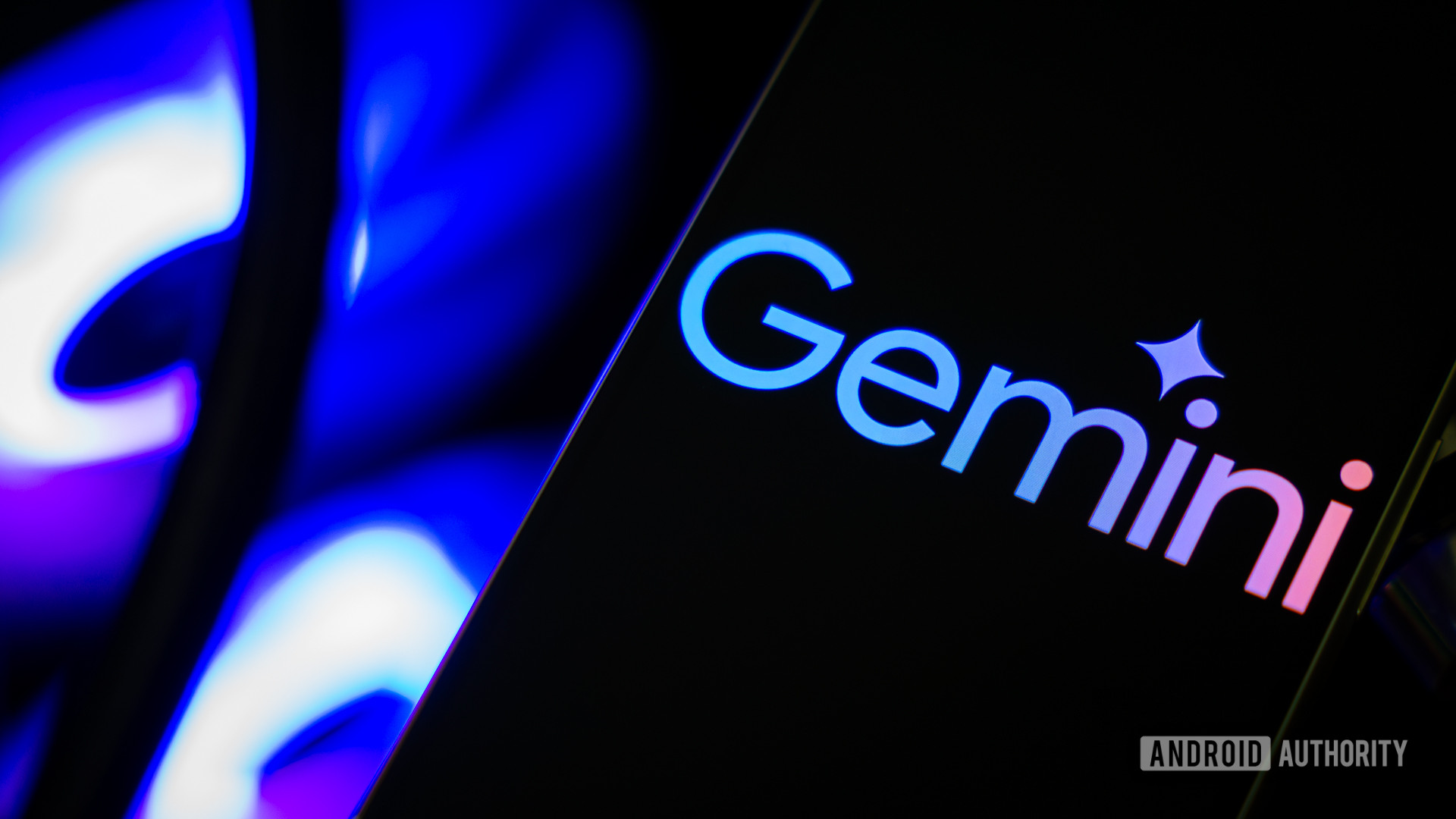 Google Gemini logo on smartphone stock photo (1)