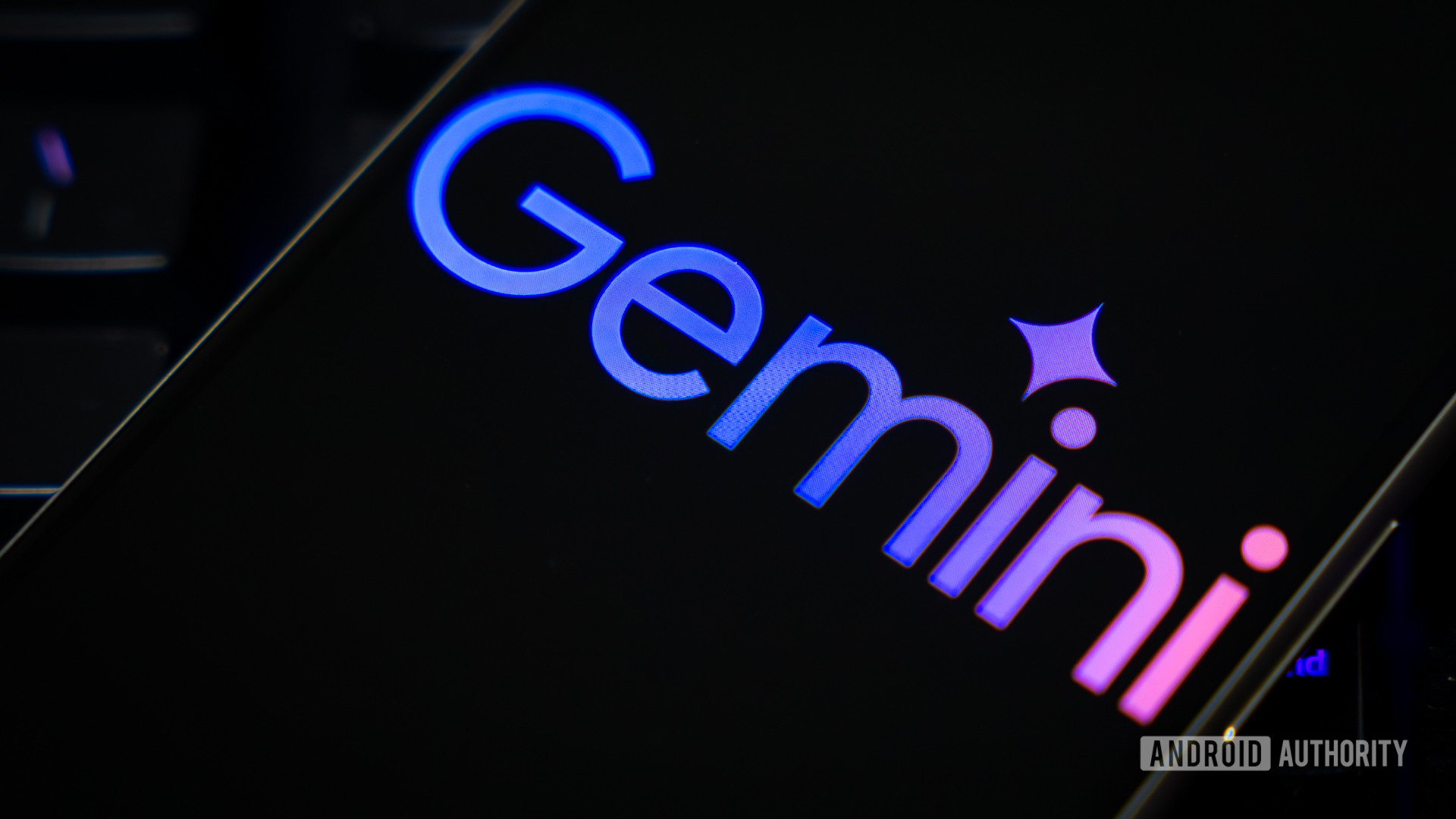 Google Gemini logo on smartphone stock photo (5)
