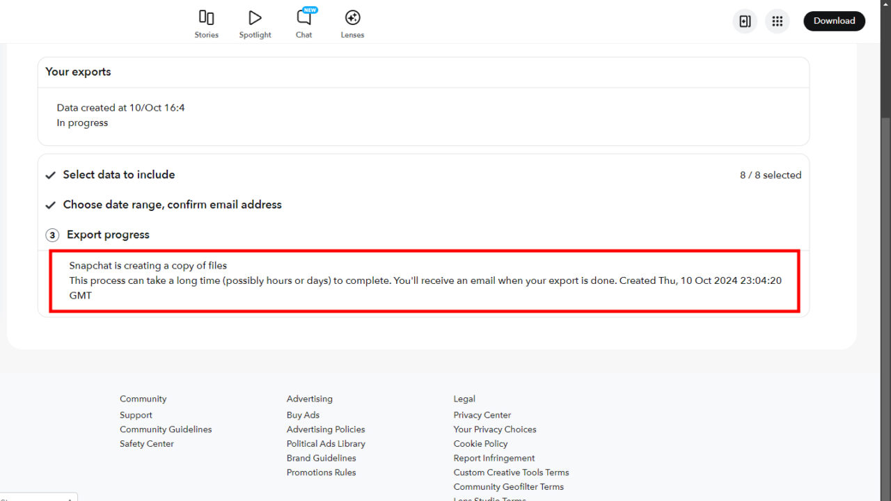 Snapchat Data How to delete your Snapchat account - Android Authority