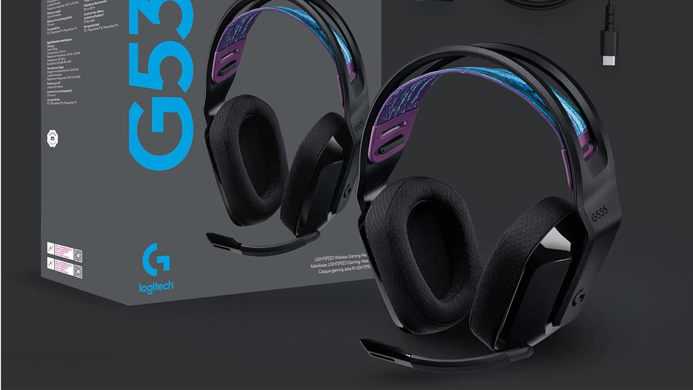 Logitech G535 Lightspeed Wireless Gaming Headset Promo Image