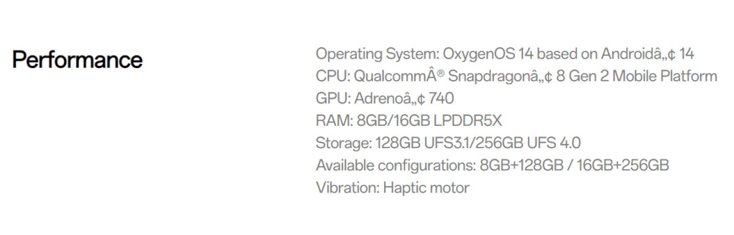 OnePlus 12R UFS 3 1 armazenamento 1