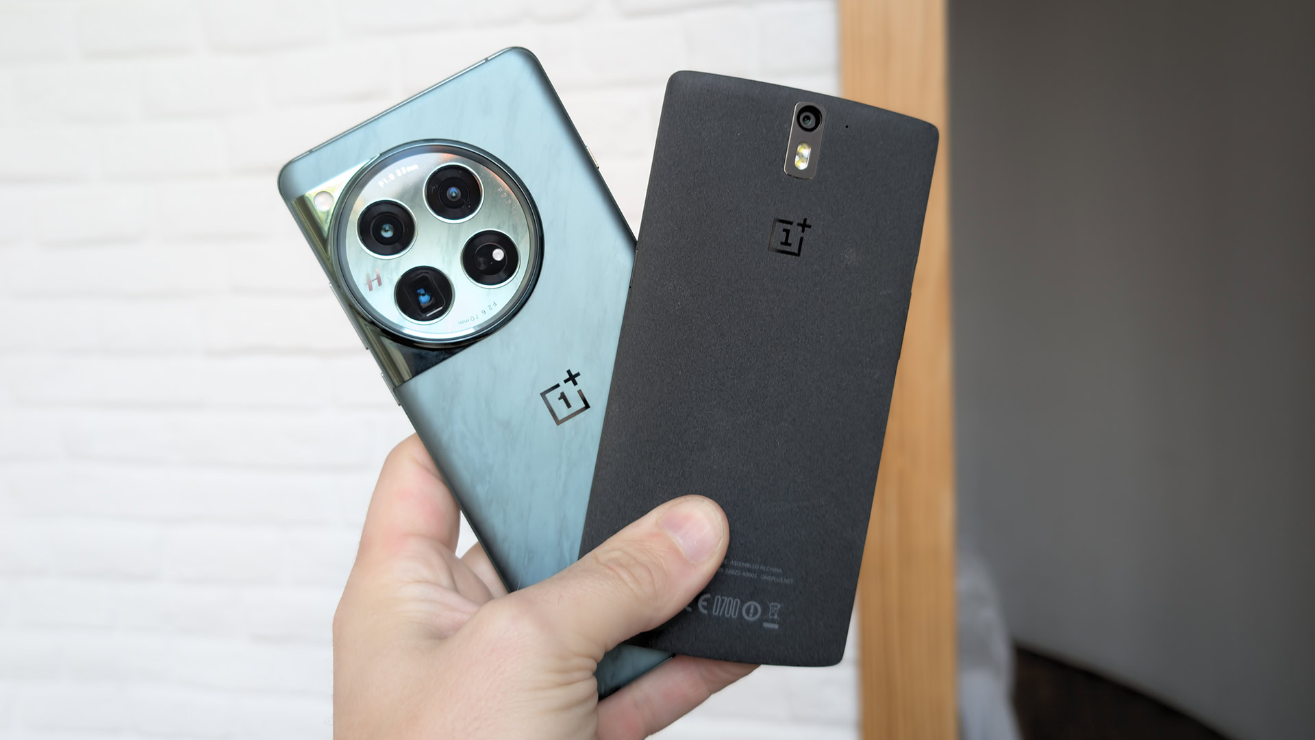 OnePlus One vs OnePlus 12 Held in Hand