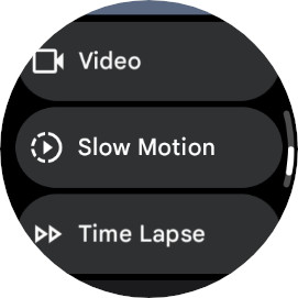 Pixel Watch camera app video modes