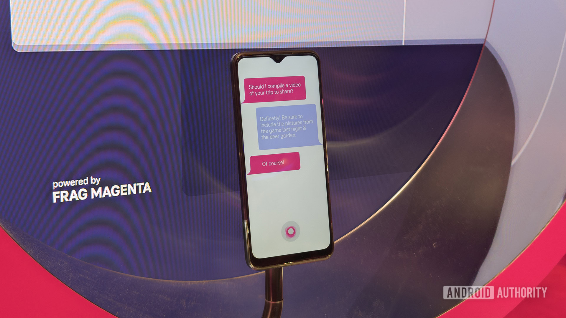 Chat de ejemplo del Telekom Concept AI Phone MWC 2024