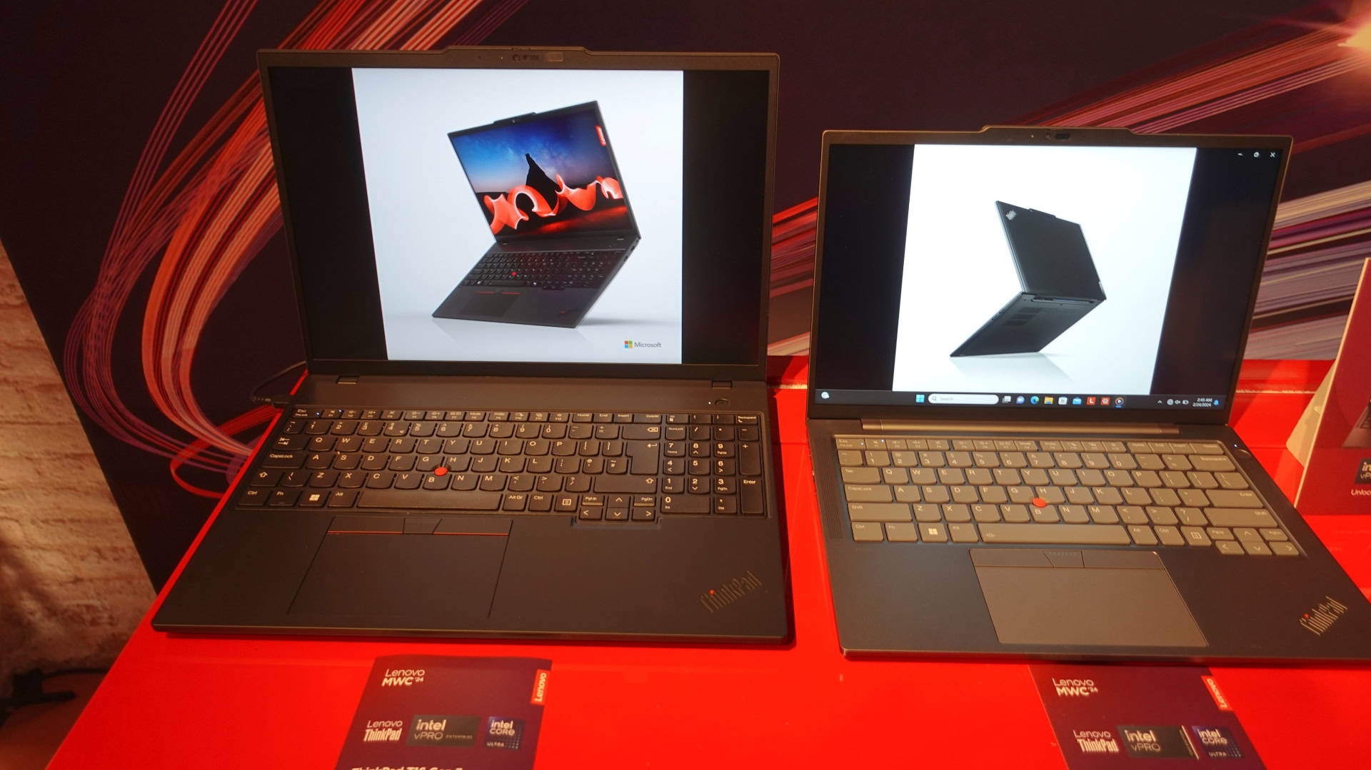 The Lenovo Thinkpad T16 and T14s.