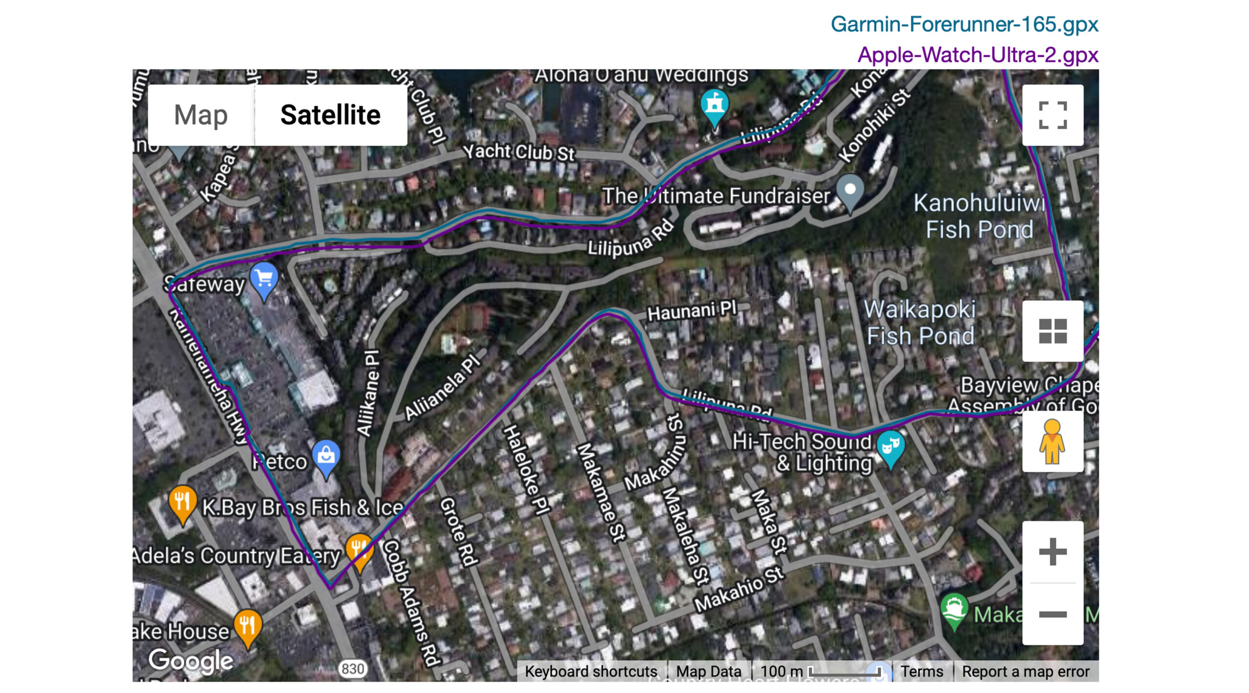 The Garmin Forerunner 165 even outperformed the Apple Watch Ultra 2 on one neighborhood run regarding GPS.