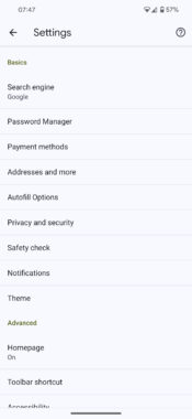 Chrome for Android now lets you use a non-Google password manager