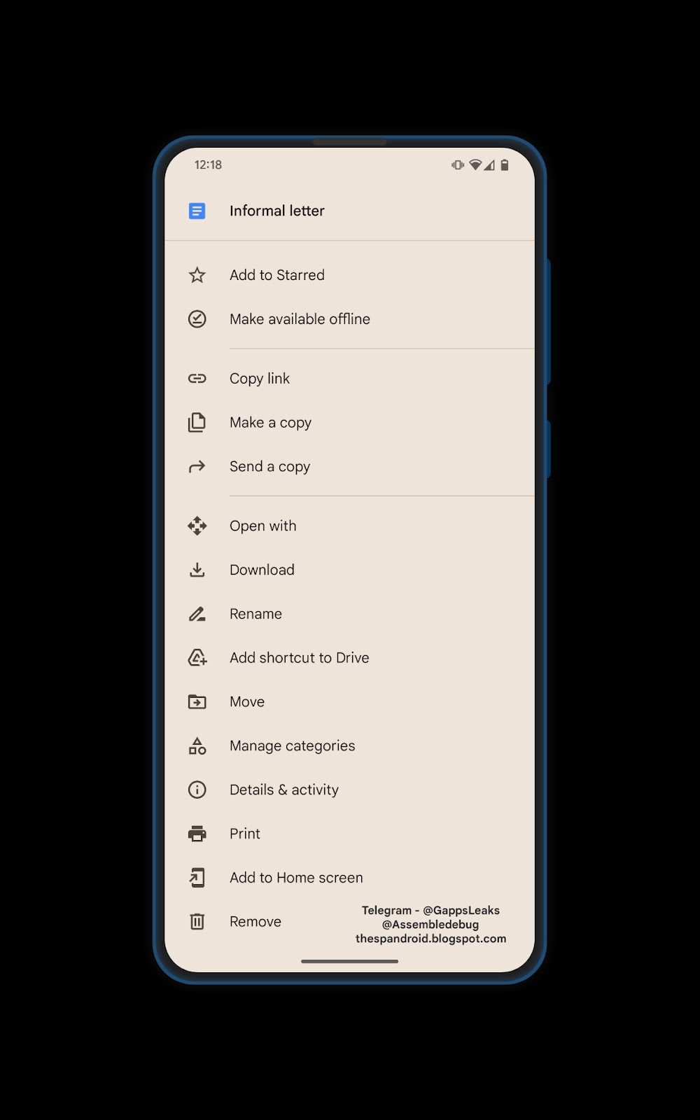 Google Drive Categories 1