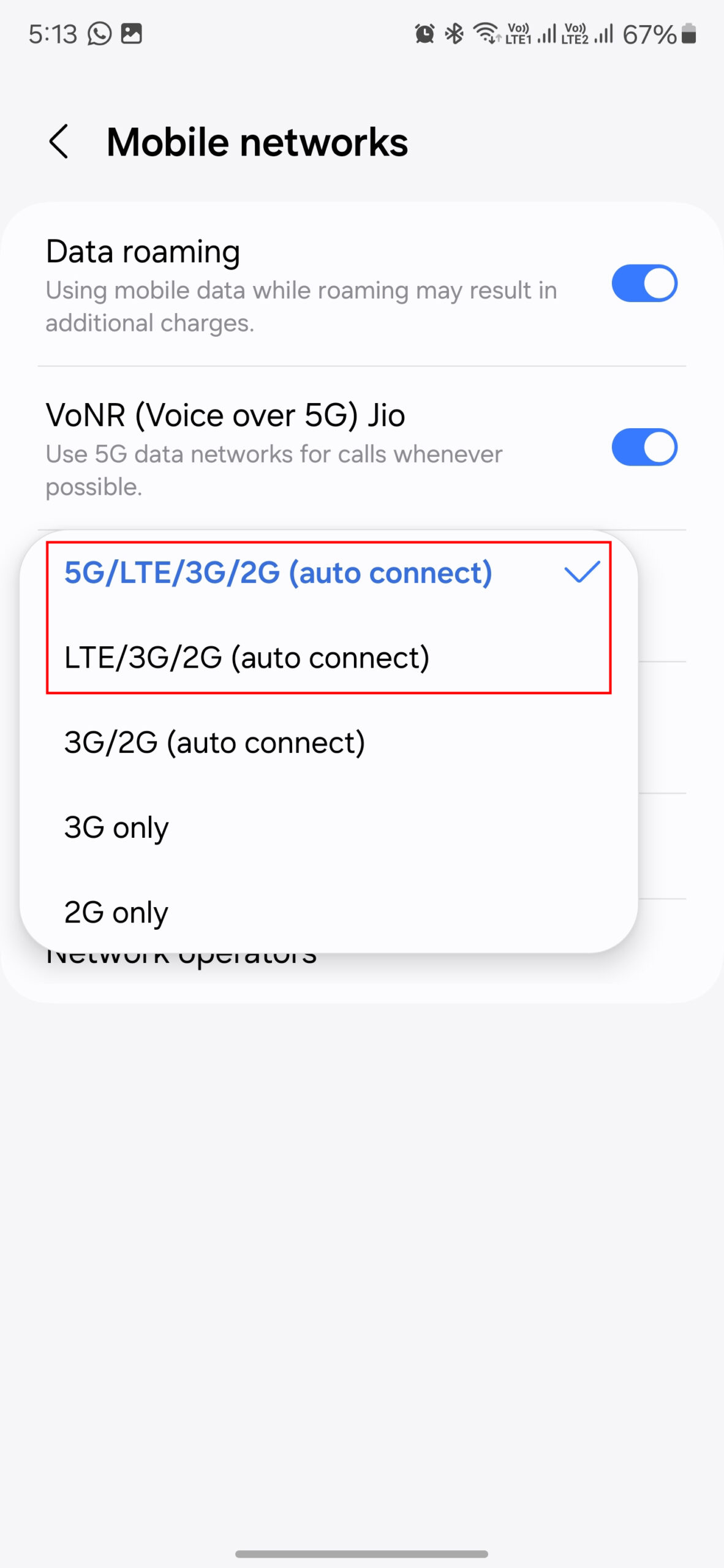 How to activate 4G LTE on Samsung Galaxy S24 Ultra (4)