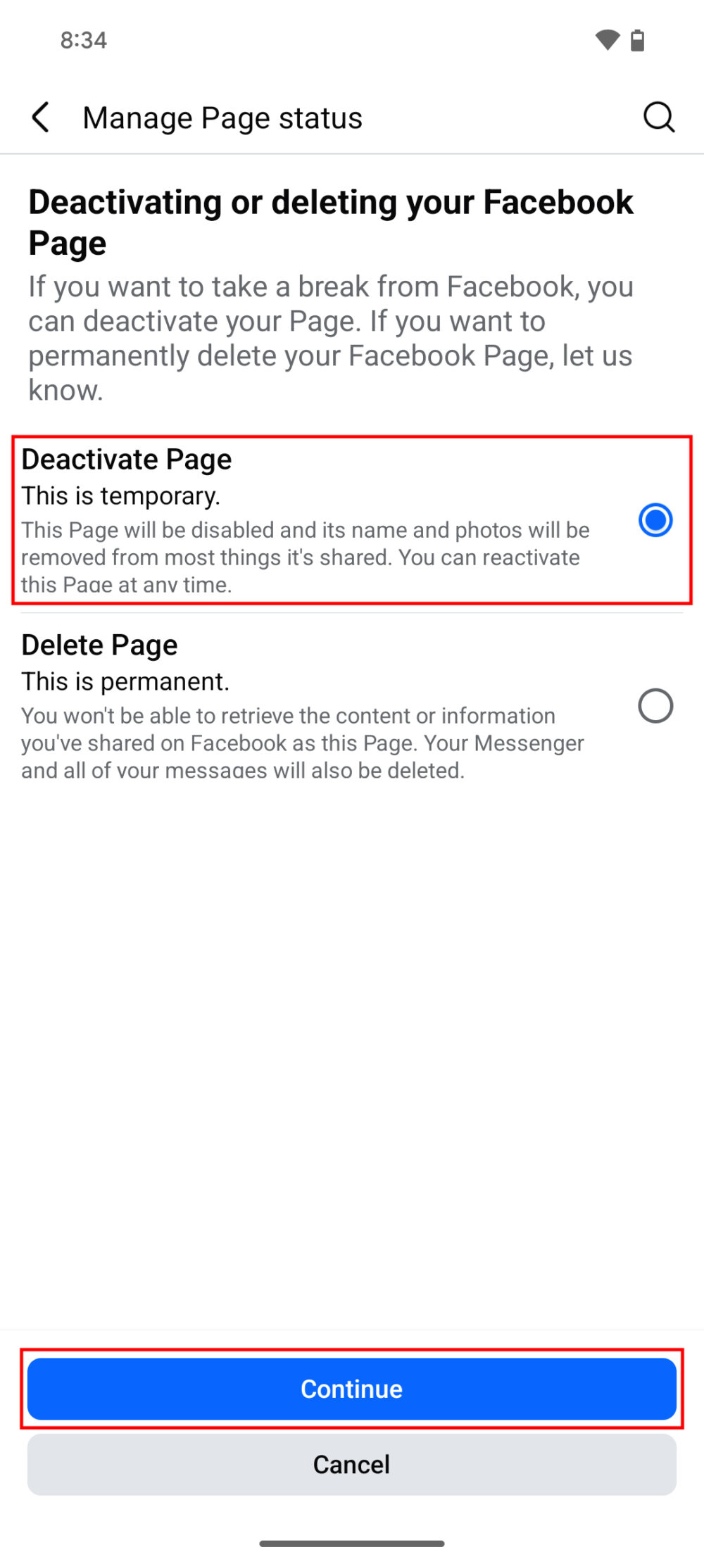 How to delete a Facebook page - Android Authority