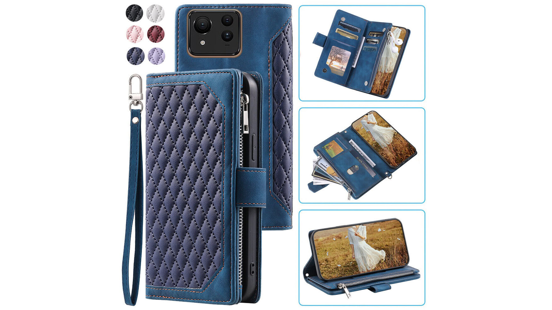 Rhombic Wallet Case for ASUS Zenfone 11 Ultra