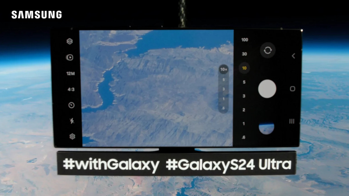 Samsung Galaxy S24 Ultra on balloon PetaPixel