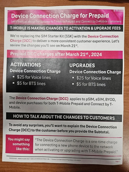 T Mobile leaked document