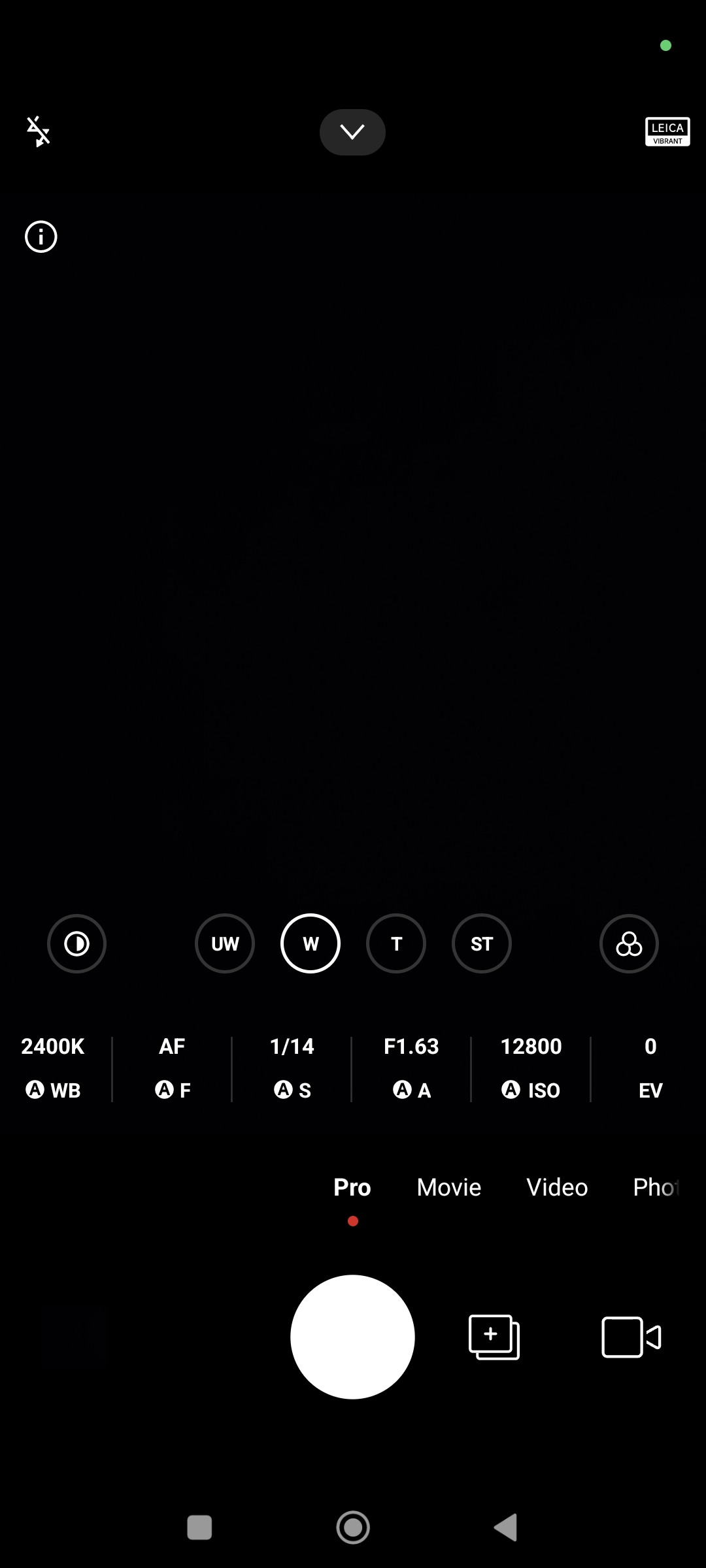 Xiaomi 14 Ultra pro camera controls screenshot