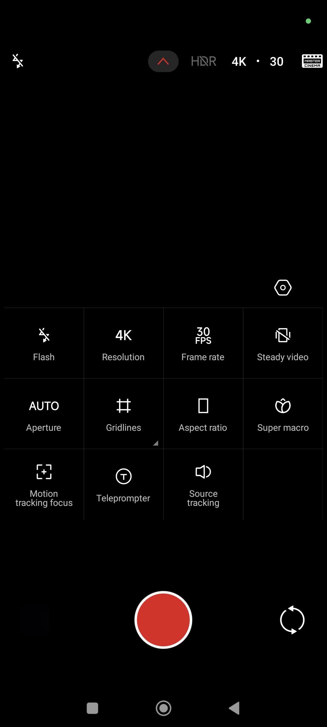 Xiaomi 14 Ultra video controls screenshot