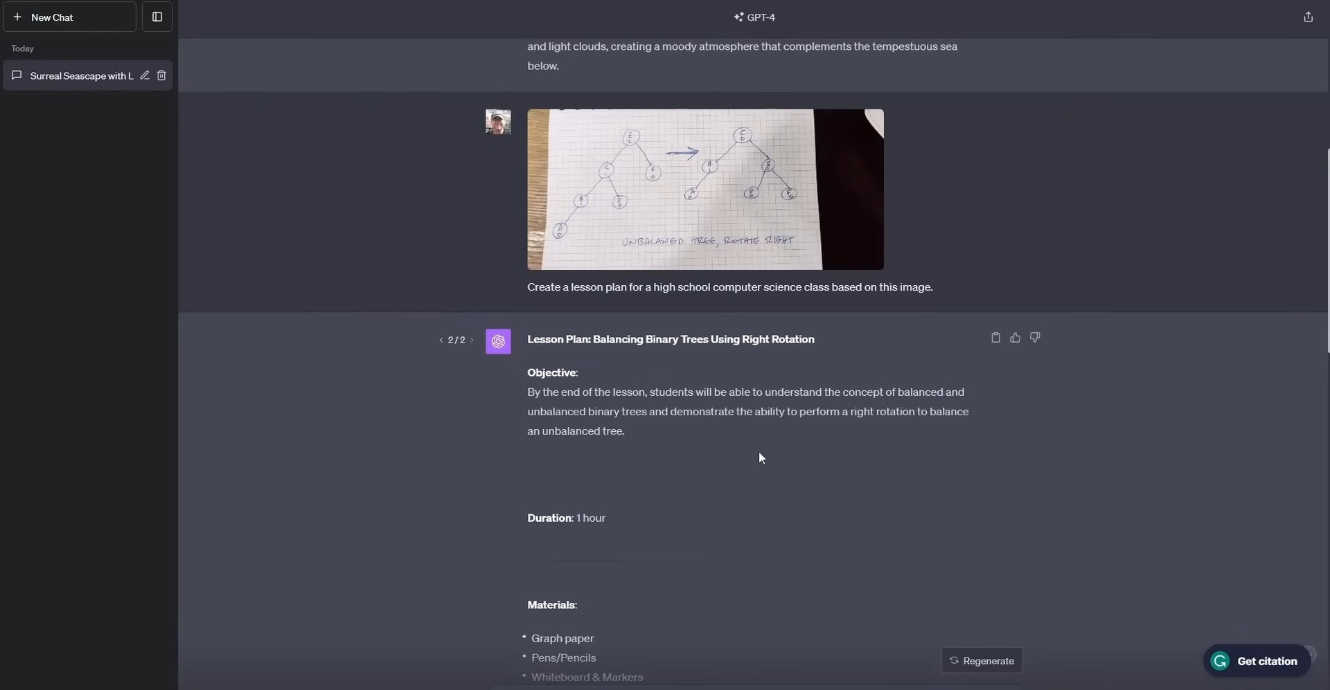 create lesson plan chatgpt 4 vision