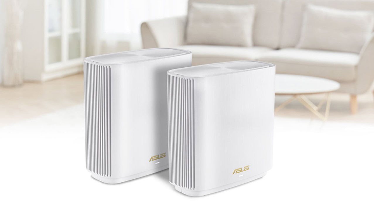 ASUS ZenWiFi XT9 Wi Fi 6 Mesh System Promo Image