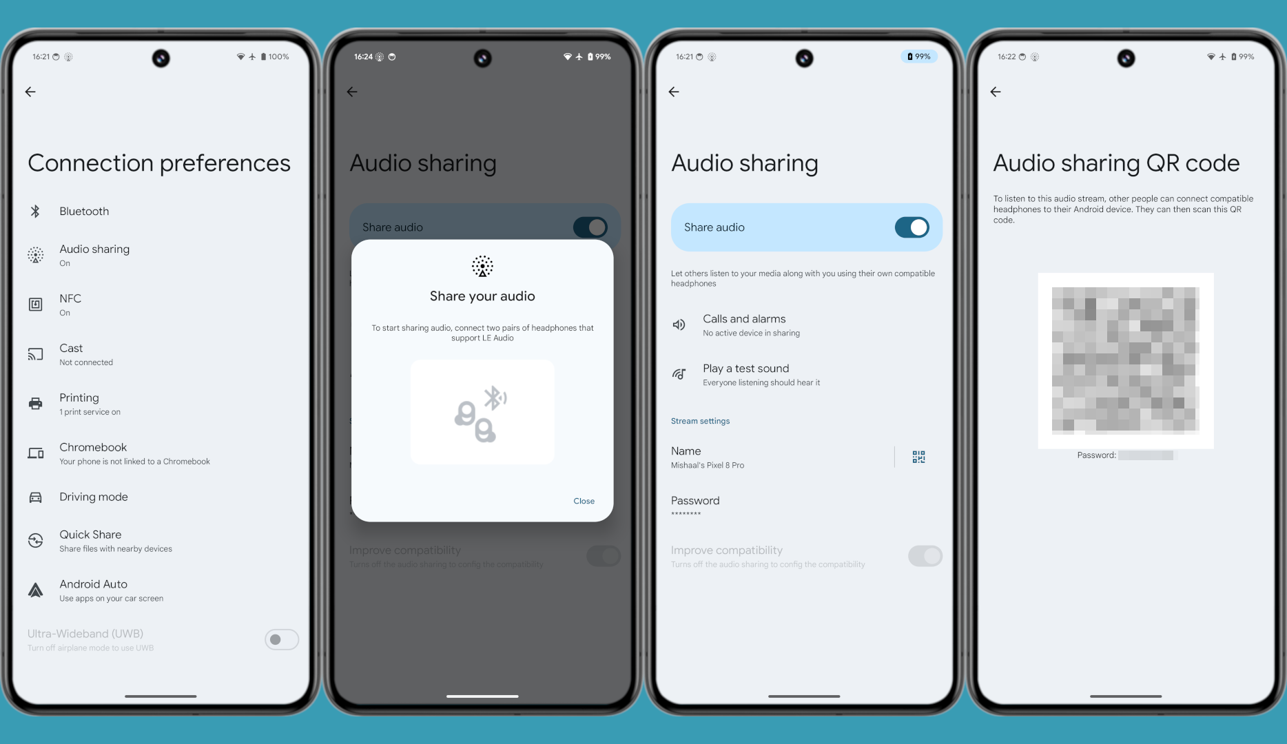 Here’s a first look at Bluetooth audio sharing in Android 15