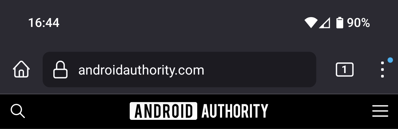 Ikony paska stanu starego Androida 15 są ciemne
