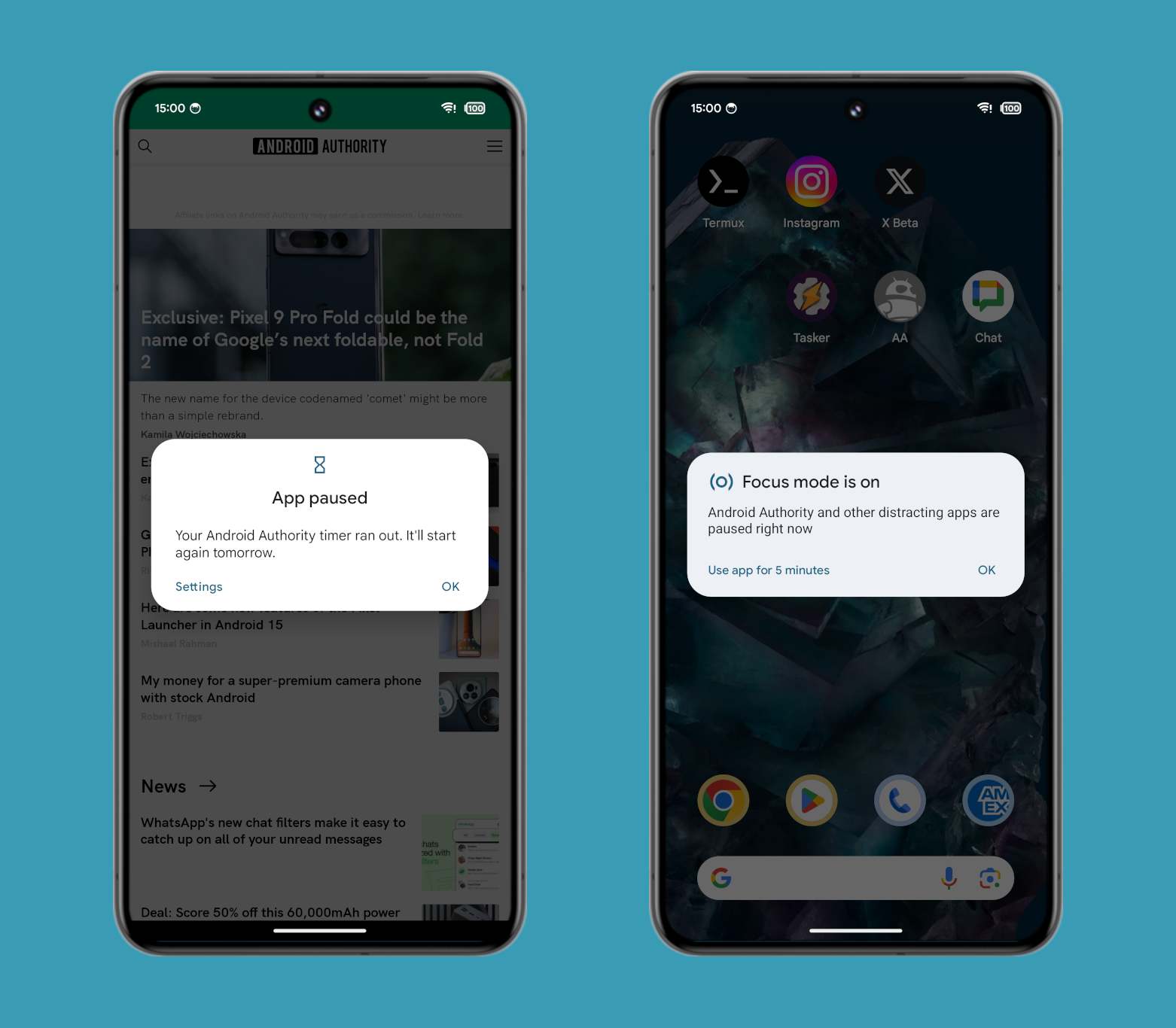 Android Digital Wellbeing Suspension Apps
