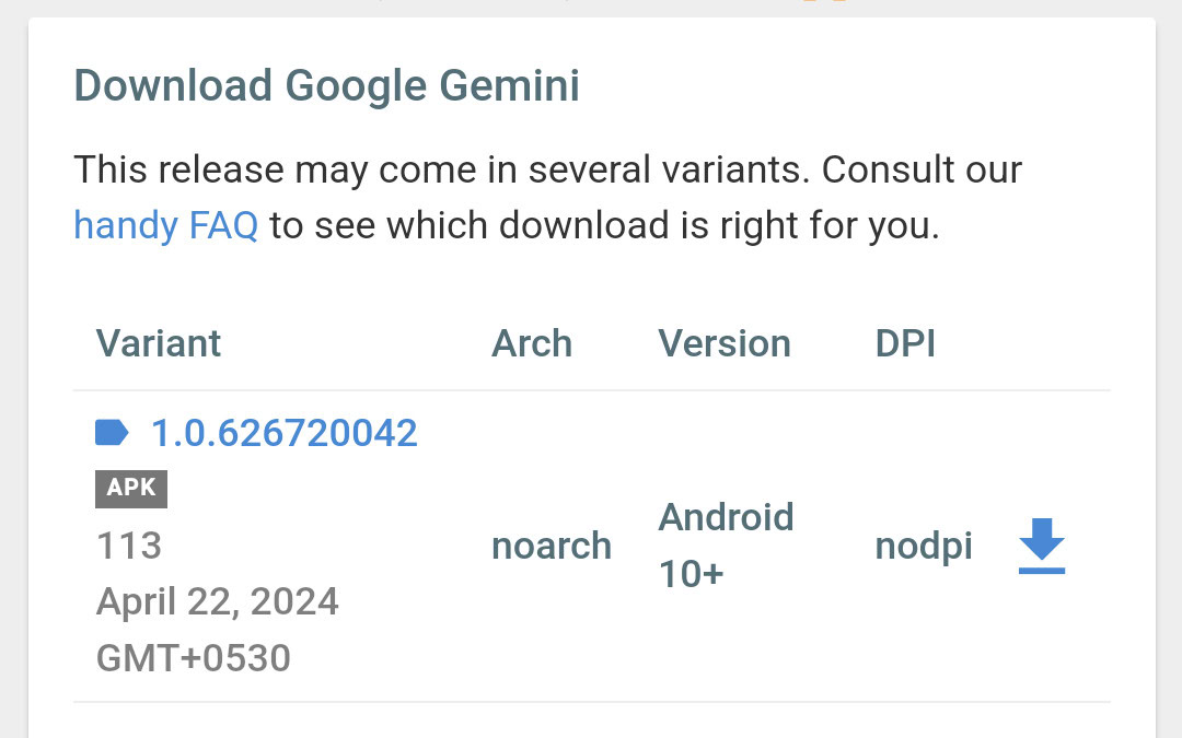 Google Gemini APKMirror EnsamblarDepurar