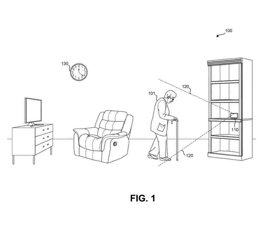 Google Nest Hub fall detection via radar patent