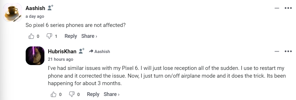 Google Pixel March 2024 connectivity issue 4